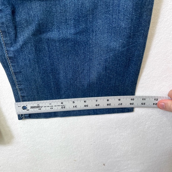 CJ Banks Straight Leg Flap Pocket Jeans Womens 24w Plus size Stretch Denim 2260 - Picture 7 of 10